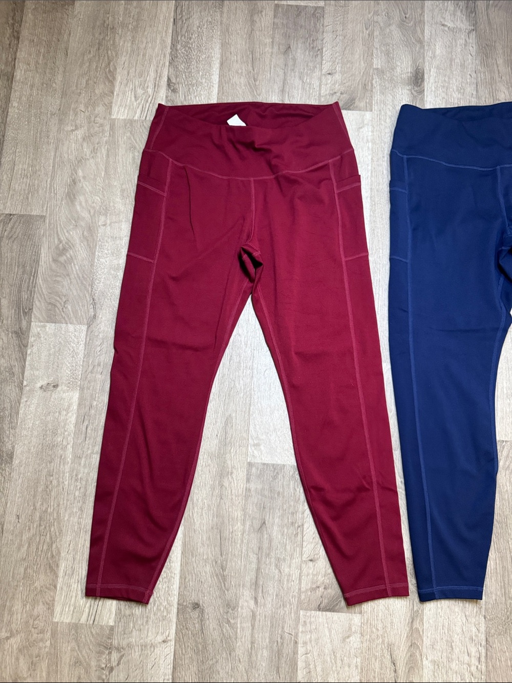 Bundle! Women’s Active Leggings - Burgundy, Navy & Olive - XL - Picture 3 of 10
